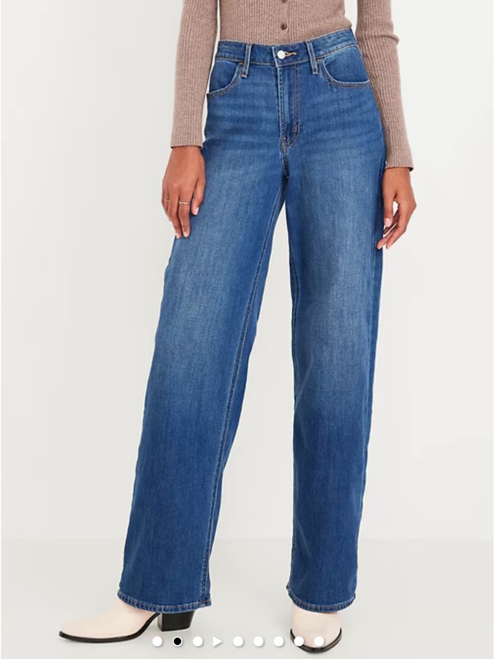 Old Navy High-Rise Wow Wide Leg Jeans in Blue